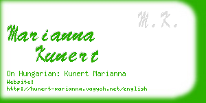marianna kunert business card